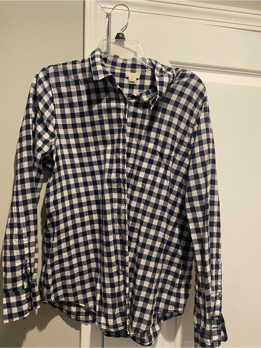 Women’s JCrew gingham button down